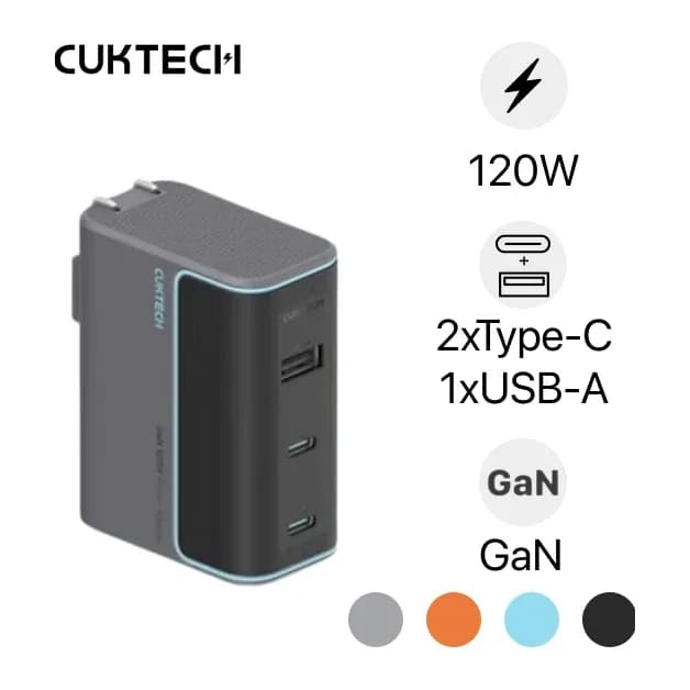 Củ sạc Cuktech GaN 120W 2C1A (AD1003)